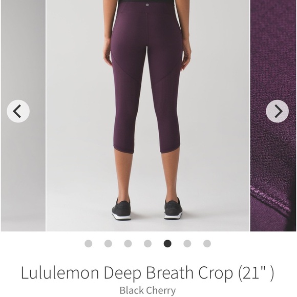 LULULEMON-Deep Breath Crop (21" )
Black Cherry - Picture 2 of 7